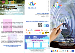 brochure and leaflet for Normandy Impressionist Festival 2013