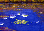 Current in a summer sky,(Monet's pond)