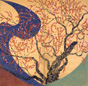 The plum in Edo which Van Gogh imitated two folded screen